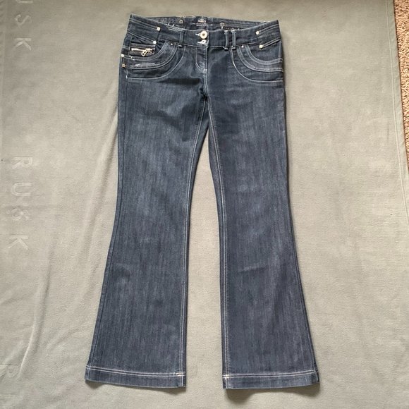 River Island Womens Blue Denim Jeans Medium Wash US Size 10 - Picture 1 of 11